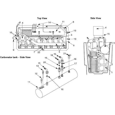 Follett Elbow, Overflow, Drain PD502465
